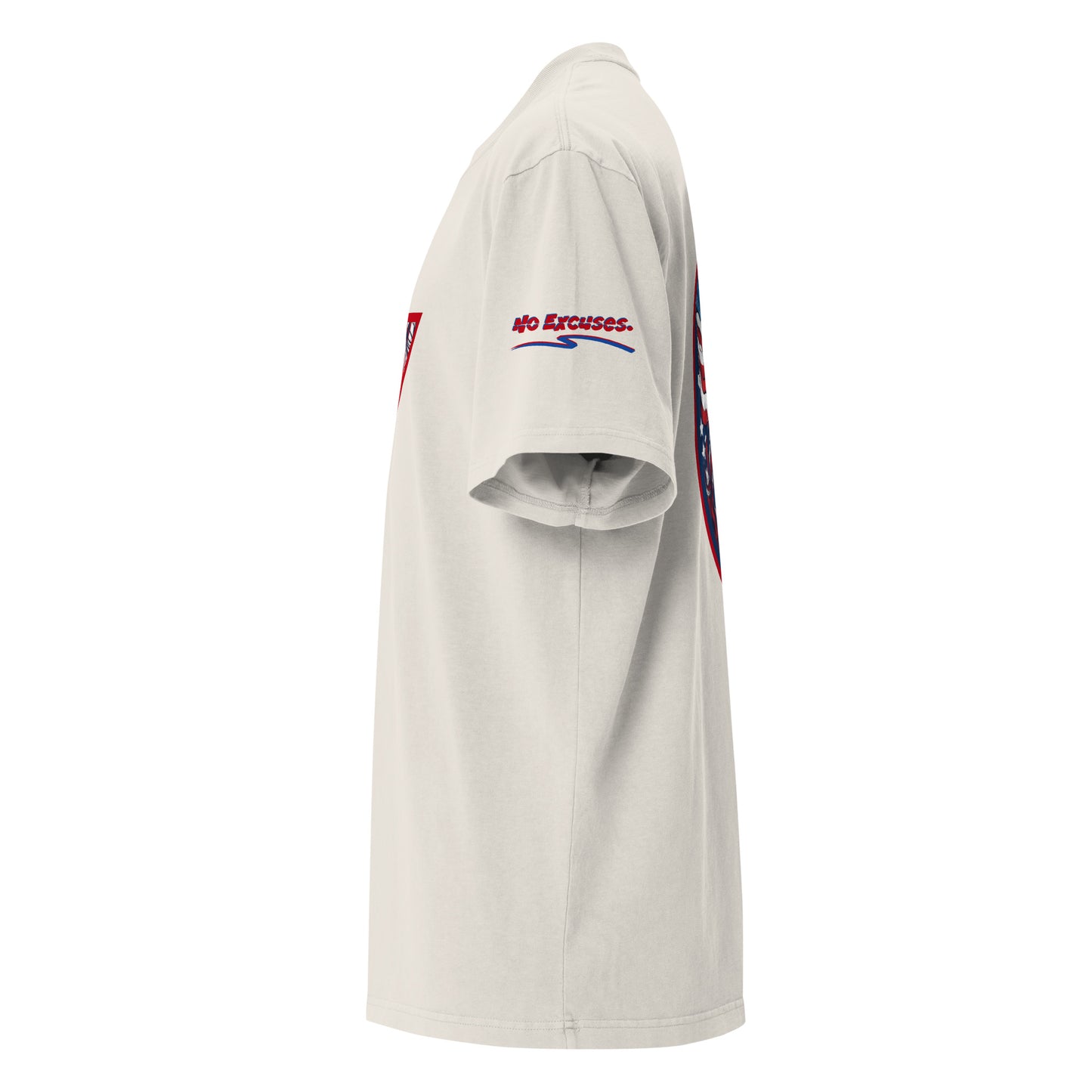 American Patriot Pump Cover Oversized faded t-shirt